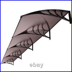 40x160'' Polycarbonate Window Door Awning Canopy Outdoor Patio Sun Shade Cover