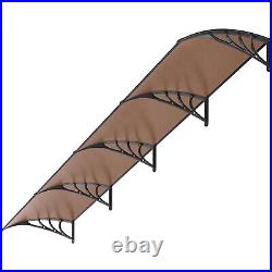40x160'' Polycarbonate Window Door Awning Canopy Outdoor Patio Sun Shade Cover