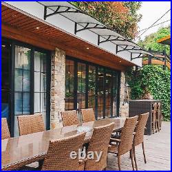 40x40 Outdoor Awning Patio Door Canopy Cover UV Protection Hollow Sheet 2 Pack