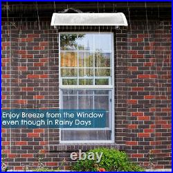 40x40 Outdoor Window Door Awning Canopy Sun Shade UV Rain Snow Cover Shelter