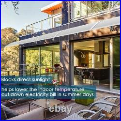 40x40 Outdoor Window Door Awning Canopy Sun Shade UV Rain Snow Cover Shelter