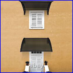 40x40 Window Door Awning Outdoor DIY Canopy Patio Sun UV Rain Shield Cover