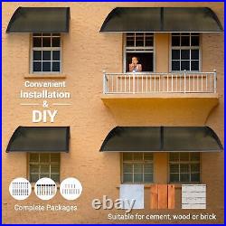 40x40 Window Door Awning Outdoor DIY Canopy Patio Sun UV Rain Shield Cover