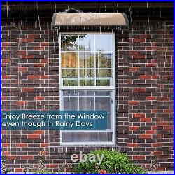 40x40 Window Door Awning Outdoor Sun Shade Canopy Complete Sheet UV Rain Snow