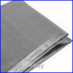 40x40' ft Canopy Poly Tarp 14mil HD Tarpaulin Reinforced Tent Boat Cover Silver