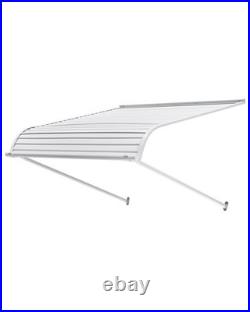 40x42in Corrugated Aluminum Awning Canopy, 7.87in Ripple Width, Tough