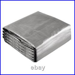 40x50 Ft 10 Mil Poly Tarp Protective Cover Ball Bungee Kit Tarpaulin Outdoor