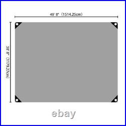 40x50 Ft 10 Mil Poly Tarp Protective Cover Ball Bungee Kit Tarpaulin Outdoor