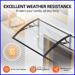 40x60 Awning for Door Entrance Window Canopy PC Hollow SheetShade Cover Canopy