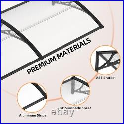 40x60 Awning for Door Entrance Window Canopy PC Hollow SheetShade Cover Canopy