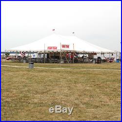 40x60 White Vinyl Classic Pole Tent for Wedding Outdoor Event Party Catering