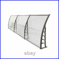 40x80/120 Outdoor Front Door Window Awning Patio Canopy Cover UV Protected