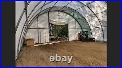 40x80x20 Dome Tension Canvas Fabric Storage Building Hoop Barn