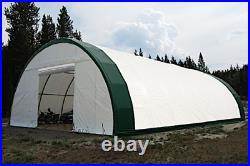 40x80x20 Gold Mountain Tension Canvas Fabric Storage Building Hoop Barn Shelter