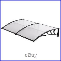 47''/59''/94''/118'' Door Window Awning Polycarbonate Patio Sun Cover Canopy