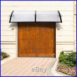 48''/60''/95''/120'' Window Awning Polycarbonate Front Door Patio Cover Canopy