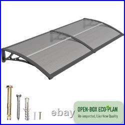 48x60 Window Awnings Door Canopy UV Rain Snow Roof Cover Polycarbonate Awning