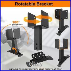 4x4 Heavy Duty Roof Riser Brackets Kit 3 Pack, Adjustable Angle Pergola Brack