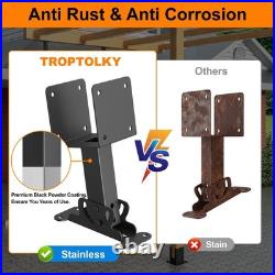 4x4 Heavy Duty Roof Riser Brackets Kit 3 Pack, Adjustable Angle Pergola Brack