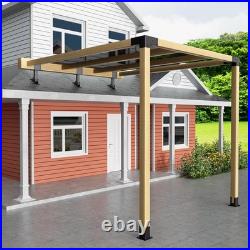 4x4 Heavy Duty Roof Riser Brackets Kit 3 Pack, Adjustable Angle Pergola Brack