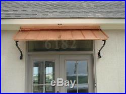 5 ft. Aluminum window or door awning with decorative scrolls