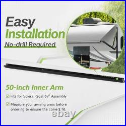 50 RV Awning Inner Drive Arm for Solera Regal 69 383152 Black