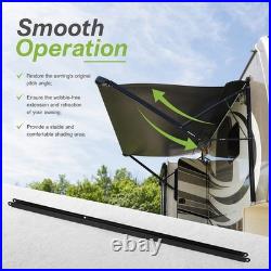 50 RV Awning Inner Drive Arm for Solera Regal 69 383152 Black