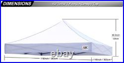 500D Extra Thick 10x10 Canopy Top Replacement Bonus 4 Weight Bags Included