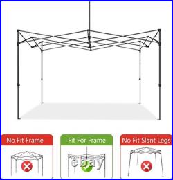 500D Extra Thick 10x10 Canopy Top Replacement Bonus 4 Weight Bags Included