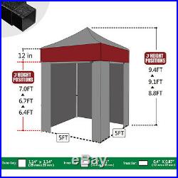 5x5 Photo Booth Ez Pop Up Canopy Commercial Tent WithEnclosure Walls Party Wedding