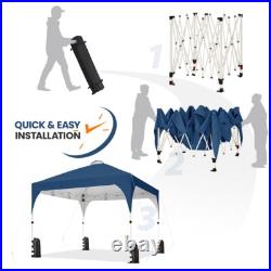 6.6×6.6/8×8/10×10/12×12FT Pop Up Tent, Outdoor Portable Tent with Surrounding Edge