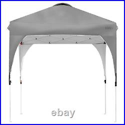 6.6x6.6 FT Pop up Canopy Tent Shelter Height Adjustable with Roller Bag Grey