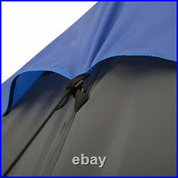 6-7 Person Large Family Party Camping Tent Carrying Bag Mesh Window Metal Teepee