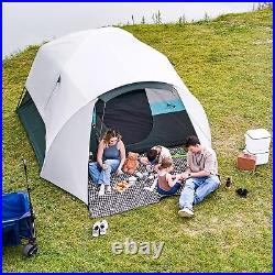 6/8/10/11 Person Camping Tent with Porch, Family Tents for Camp Big Dome Tunnel