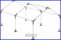 6 Leg Carport Kits, High Peak Canopy Fitting Kit with 1-3/8 ID, Galvanized Steel