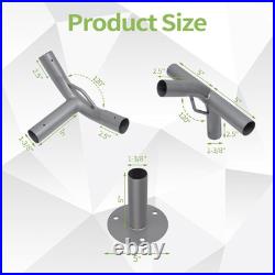 6 Leg Carport Kits, High Peak Canopy Fitting Kit with 1-3/8 ID, Galvanized Steel