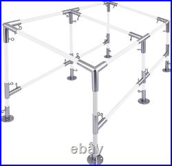 6-Leg Lean-To Canopy Fittings Kit for 1 EMT, 18 Pcs for DIY Carport/Shelter