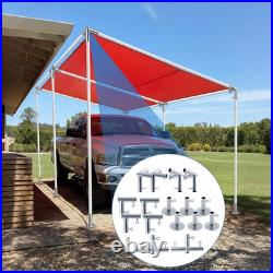 6-Leg Lean-To Canopy Fittings Kit for 1 EMT, 18 Pcs for DIY Carport/Shelter