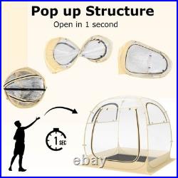 6 x 6 FT Instant Pop up Tent Weatherproof Shelter Sports Tent for 5-6 People