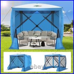 6'x6' Pop up Gazebo Screen Tent Screen House for Camping Hub Tent with Carry Bag