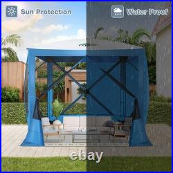 6'x6' Pop up Gazebo Screen Tent Screen House for Camping Hub Tent with Carry Bag
