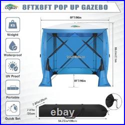 6'x6' Pop up Gazebo Screen Tent Screen House for Camping Hub Tent with Carry Bag