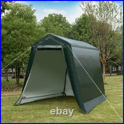 6'x8' Patio Tent Carport Storage Shelter Shed Car Canopy Heavy Duty Green