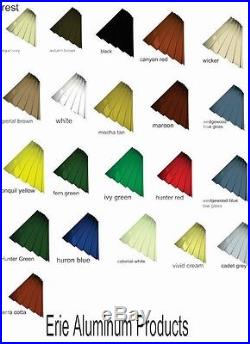 62 w x 36 p x 15 d Aluminum Awning / Door Canopy Autumn Brown window kit