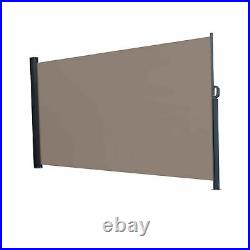 63x118 Side Awning Outdoor Garden Wall Wind Screen Privacy Divider Sunshade US