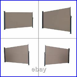 63x118 Side Awning Outdoor Garden Wall Wind Screen Privacy Divider Sunshade US
