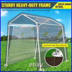 687FT Heavy Duty Carport Garage Outdoor Canopy Car Shelter Tent Storage Shed