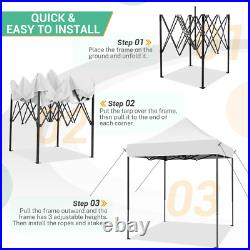 6X6 Ft Heavy Duty Canopy Tent, Pop up Commercial Tent, Outdoor Party Camping Tent