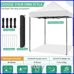 6X6 Ft Heavy Duty Canopy Tent, Pop up Commercial Tent, Outdoor Party Camping Tent