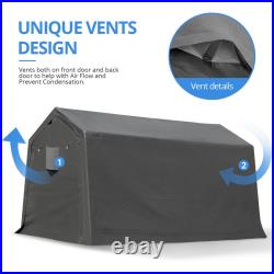 6x8/7x12/8x14/10x10 Outdoor Storage Shelter Shed Carport Canopy Garage Car Tent